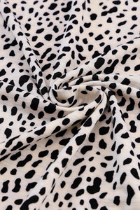 Apricot Long Sleeve Cheetah Print Shirt