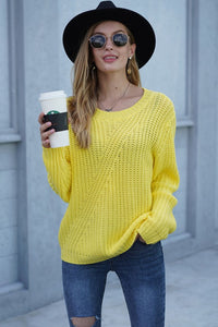 Yellow Twist Sweater