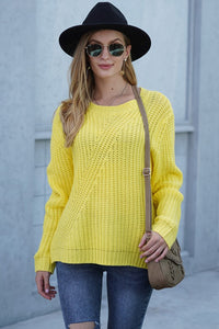 Yellow Twist Sweater