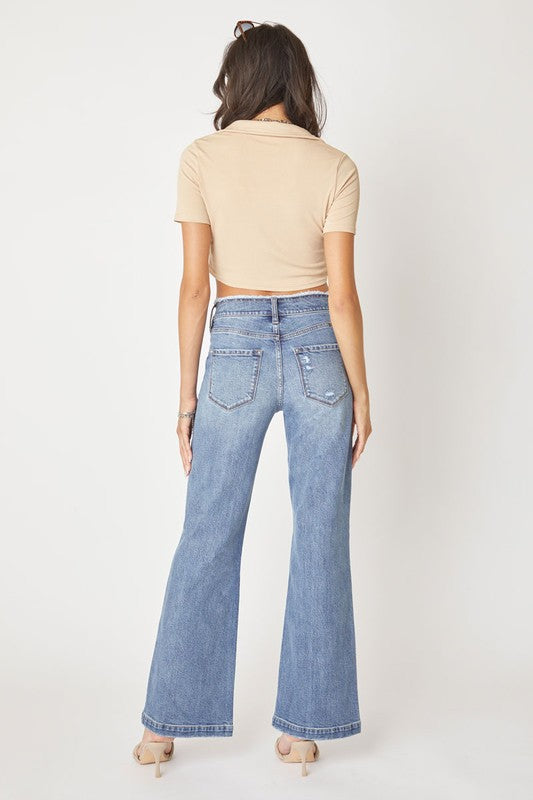 Kan Can High Rise Holly Flare Jeans