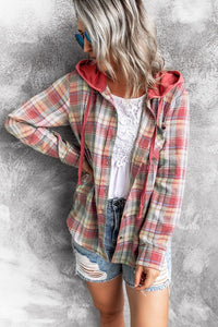 Hooded Plaid Jacket/Shirt