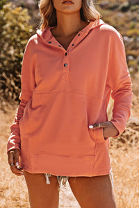 Henley Hoodie with Pocket