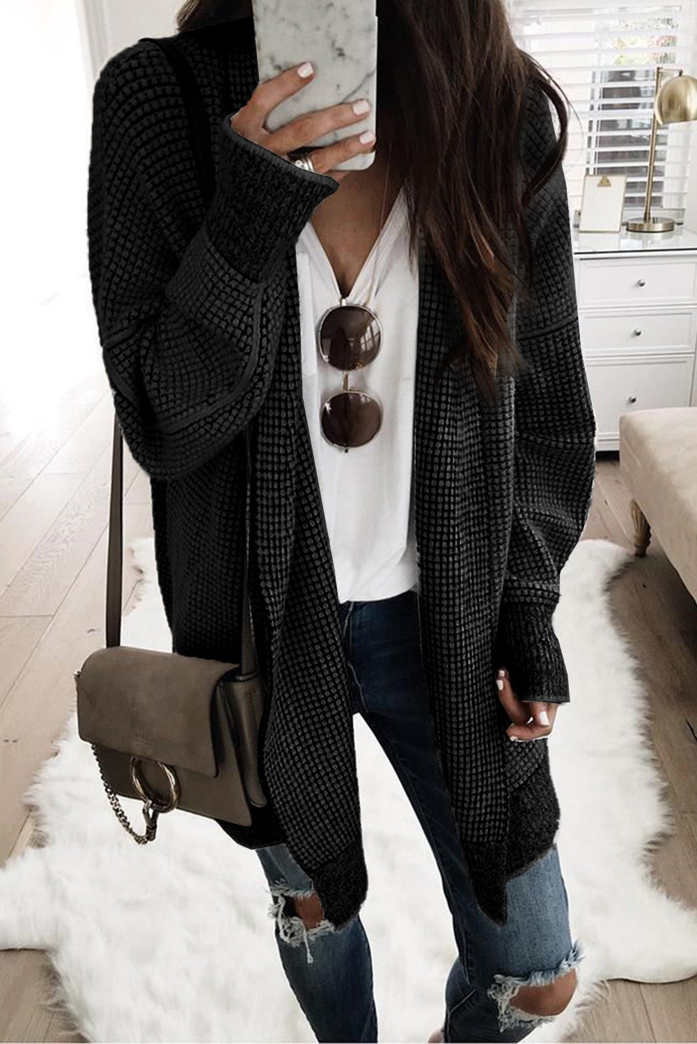 Knitted Long Cardigan